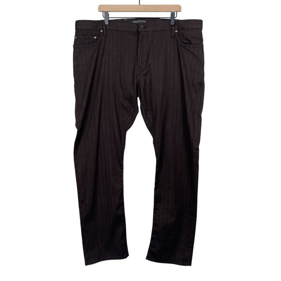 John Varvatos Other - John Varvatos JV‎ 701 Regular Fit Straight Leg Brown Stripe Pants 42 NWT